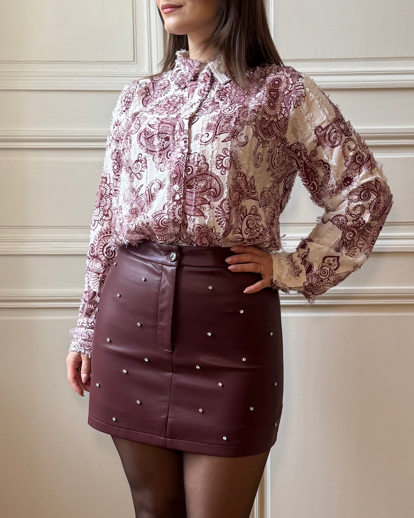 Chemise à motifs