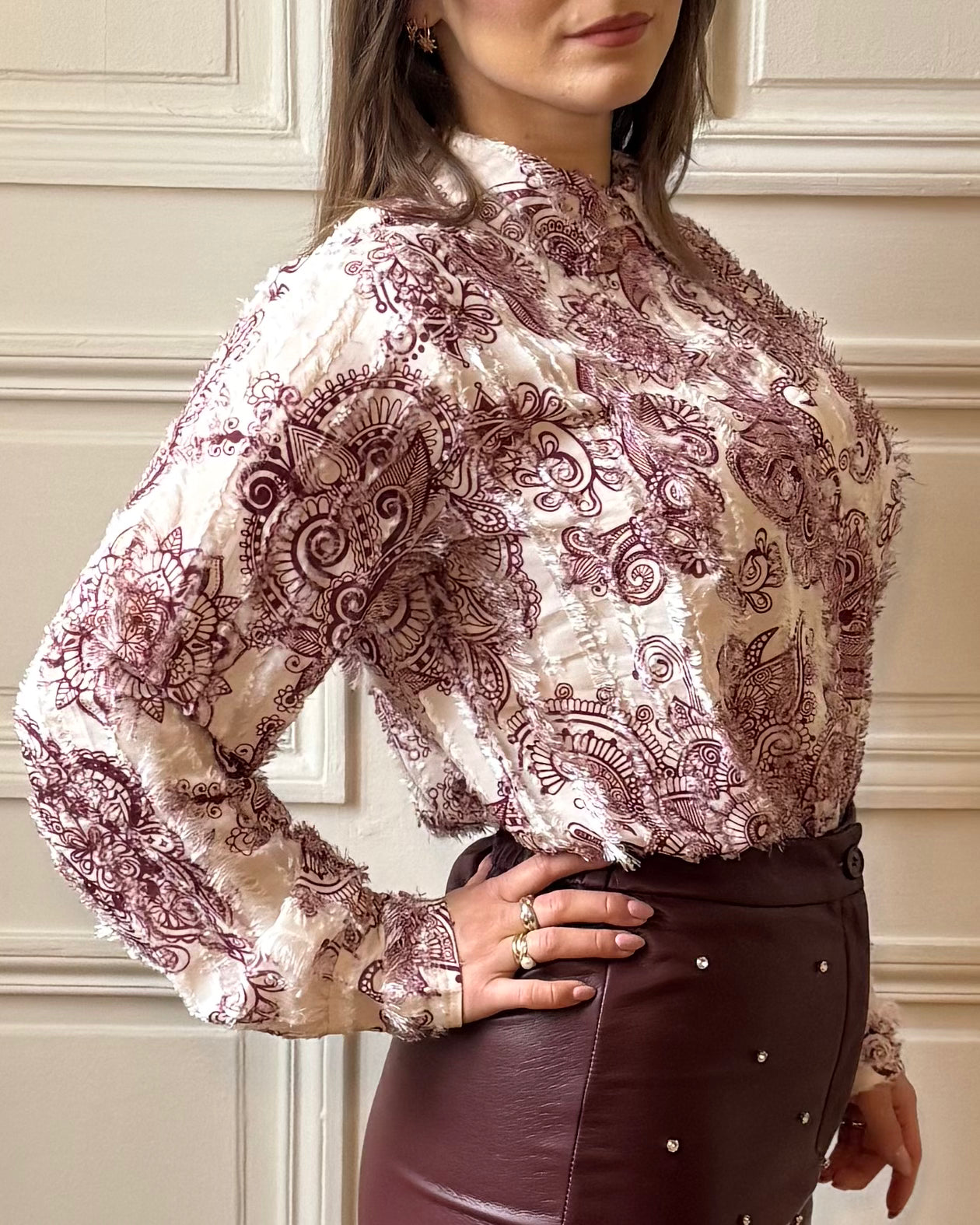 Chemise à motifs