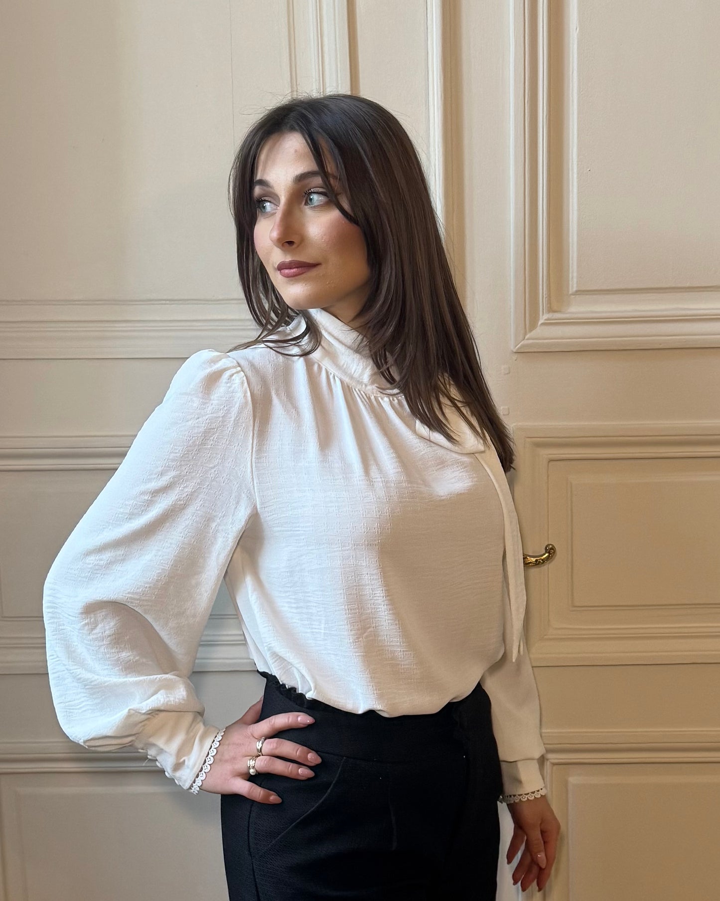 Blouse col Lavallière