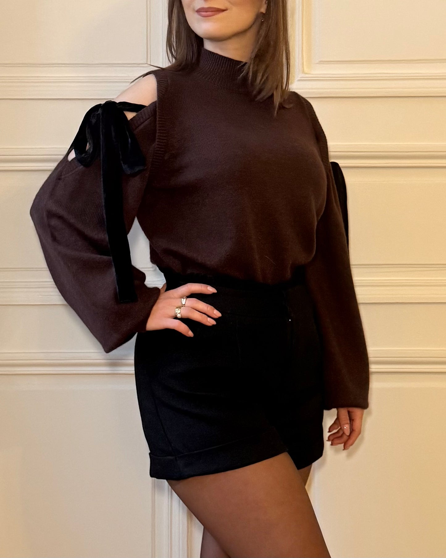 Pull épaules nues