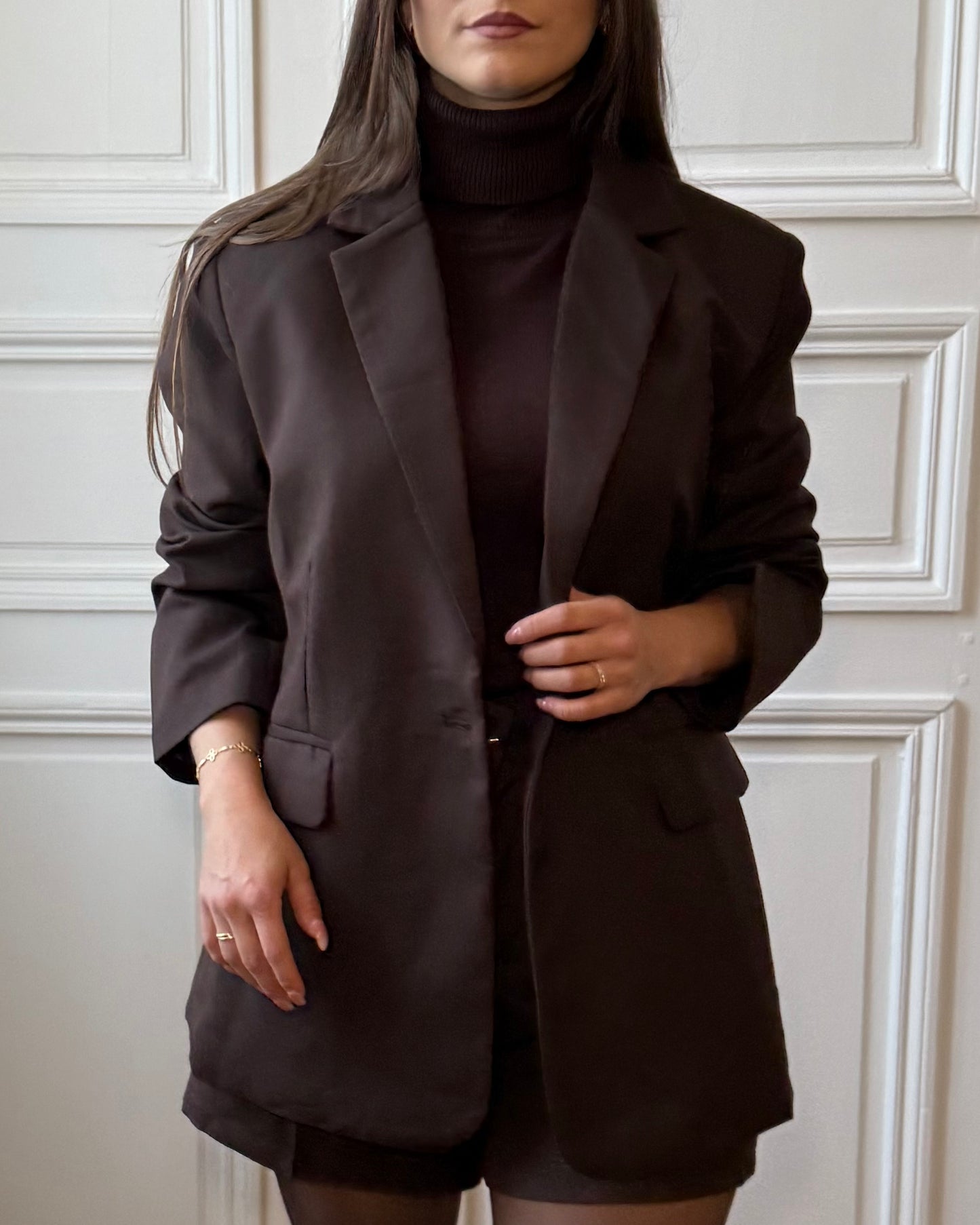 Blazer oversize Marron