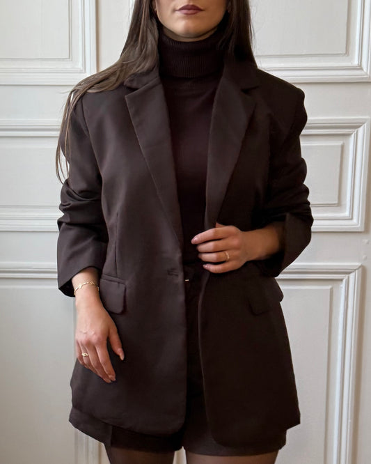 Blazer oversize Marron