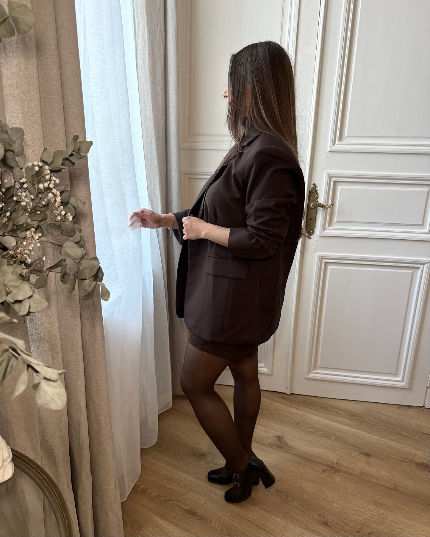 Blazer oversize Marron