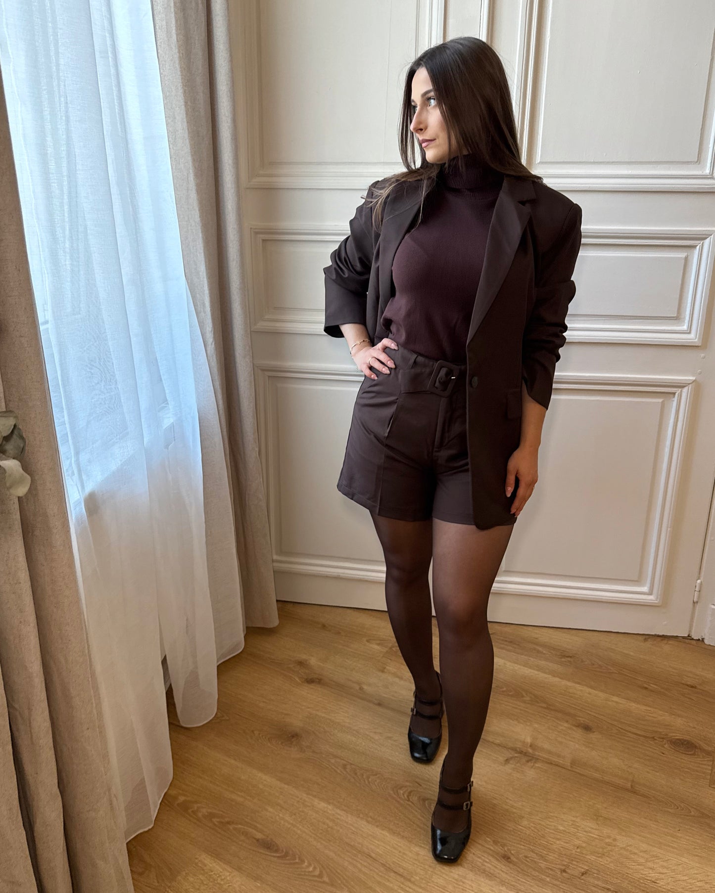 Blazer oversize Marron